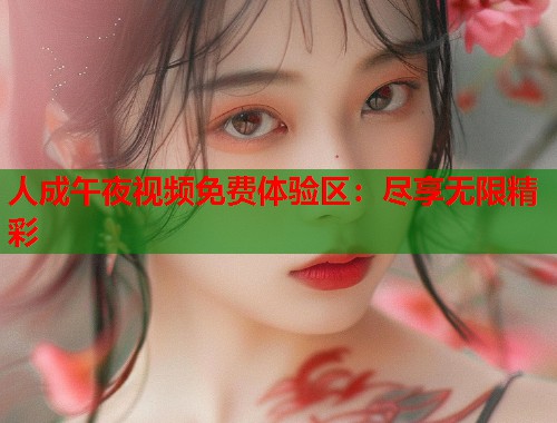 人成午夜视频免费体验区：尽享无限精彩