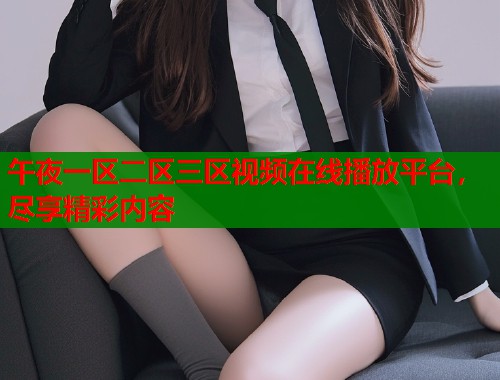 午夜一区二区三区视频在线播放平台，尽享精彩内容